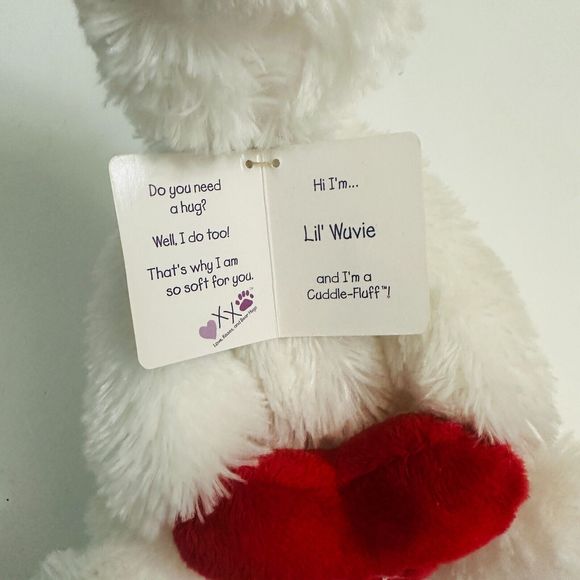 Boyds Bears Lil Wuvie Bear XOXO Valentine's Day Teddy Plush Cuddle Fluff - Picture 3 of 13